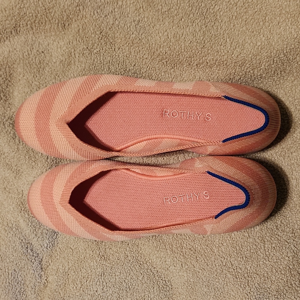 Rothy's pink macaron stripe collectors edition